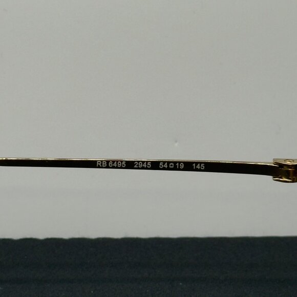 Ray Ban Eyeglasses Frame RB6495 2945 Havana on Gold 54-19-145 RX Able with Case - Picture 8 of 13